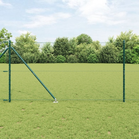 Set de Garduri Set de 2 Verde Oțel, PVC 25 x 1,2 m Rezistent