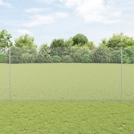 Set Gard Set de 2 Oțel galvanizat Gard de 25 x 1.5 m Durabil