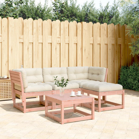 Set mobilier de grădină cu perne, 4 piese, lemn masiv douglas
