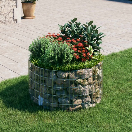 Stâlp de gabion, Ø100x50 cm, oțel galvanizat, circular