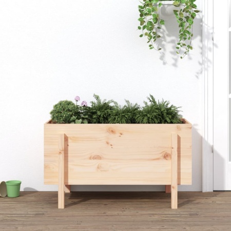 Strat înălțat de grădină, 101x50x57 cm, lemn masiv de pin