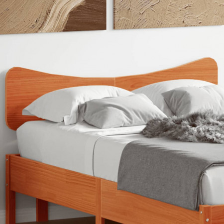 Tăblie de pat, maro ceruit, 120 cm, lemn masiv de pin