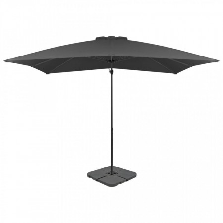 Umbrelă de exterior cu bază portabilă, antracit - Img 1
