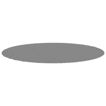 Acoperire geotextil piscină, gri deschis, Ø396 cm, poliester - Img 3