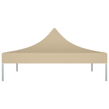 Acoperiș pentru cort de petrecere, bej, 2 x 2 m, 270 g/m² - Img 3