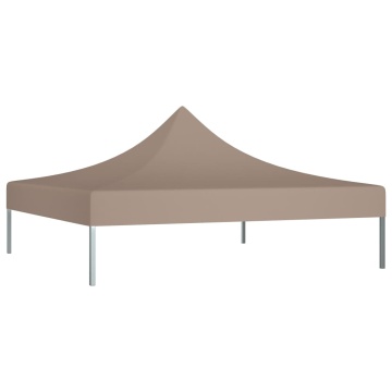 Acoperiș pentru cort de petrecere, gri taupe, 2 x 2 m, 270 g/m² - Img 2