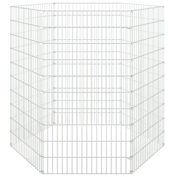 Adăpost pentru animale cu 6 panouri, 54x100 cm, fier galvanizat - Img 4