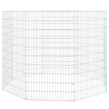 Adăpost pentru animale cu 8 panouri, 54x100 cm, fier galvanizat - Img 2