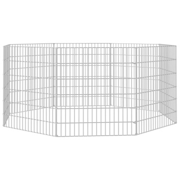 Adăpost pentru animale cu 8 panouri, 54x60 cm, fier galvanizat - Img 4