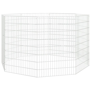 Adăpost pentru animale cu 8 panouri, 54x80 cm, fier galvanizat - Img 3