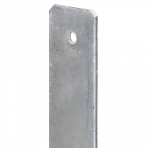 Ancore de gard, 2 buc., argintiu, 8x6x60 cm, oțel galvanizat - Img 7