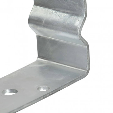 Ancore de gard, 6 buc., argintiu, 7x6x15 cm, oțel galvanizat - Img 4