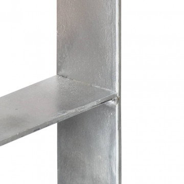 Ancore de gard, 6 buc., argintiu, 7x6x60 cm, oțel galvanizat - Img 4