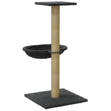 Ansamblu pisici cu stâlp din funie de sisal, gri închis, 74 cm - Img 5