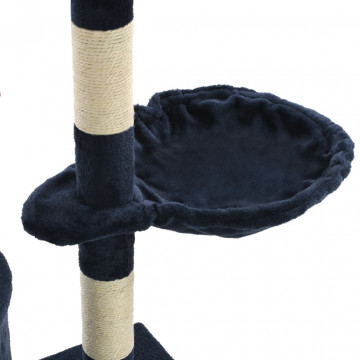 Ansamblu pisici stâlpi din funie sisal, 138 cm, albastru închis - Img 6
