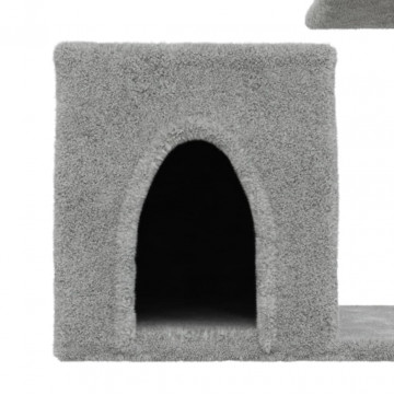 Ansamblu pisici, stâlpi din funie sisal, gri deschis, 50,5 cm - Img 6