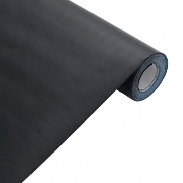 Autocolant pentru mobilier, negru mat, 90x500 cm, PVC - Img 5