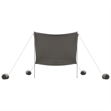 Baldachin de plajă cu ancore de nisip, gri, 214x236 cm - Img 4