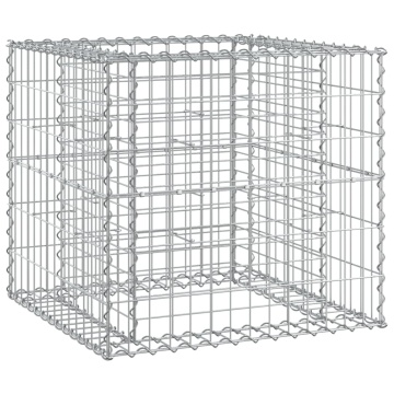 Bancă de grădină & coș gabion, lemn masiv Douglas - Img 6