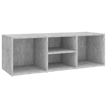 Bancă depozitare pentru pantofi, gri beton, 105x35x35 cm, PAL - Img 2