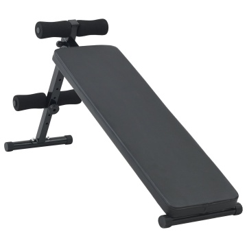 Banca pentru Abdomene 150 kg Pliabilă și Reglabilă pe Înălțime 48-68 cm Oțel - Img 2