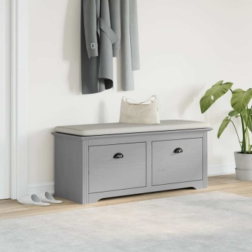 Bancă pentru hol „BODO” gri 114x40x45 cm - Img 3