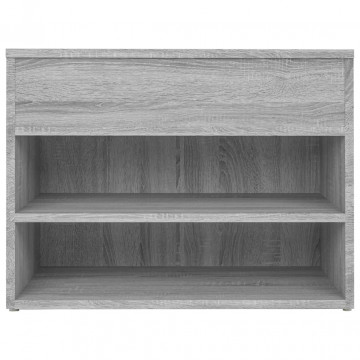 Bancă pentru pantofi stejar sonoma 60x30x45 cm lemn prelucrat - Img 5