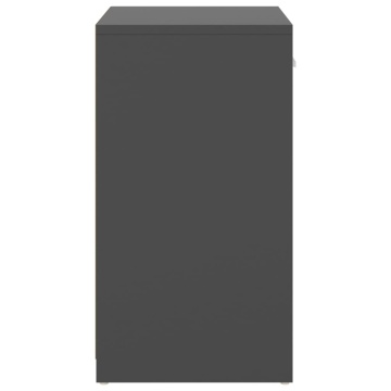 Banchetă pantofar, gri, 94,5x31x57 cm, lemn prelucrat - Img 4
