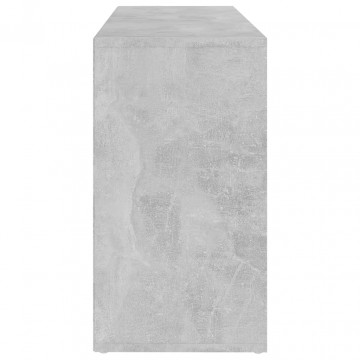 Banchetă pantofar, gri beton, 103x30x54,5 cm, PAL - Img 5