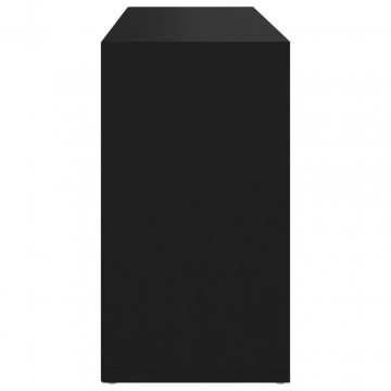 Banchetă pantofar, negru, 103x30x54,5 cm, PAL - Img 5