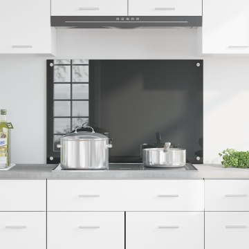 Bancheta pentru bucătărie Gri închis 90x60x0,6 cm Sticlă securizată - Img 3