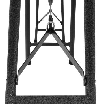 Bănci de grădină pliabile, 2 buc., negru, 180 cm, HDPE - Img 6