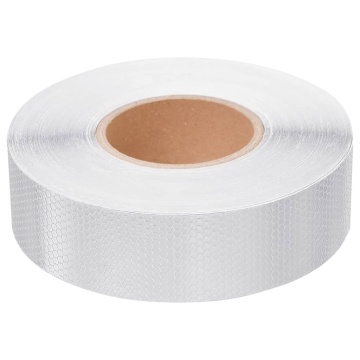 Banda reflectorizantă, alb, 5 cm x 50 m, PVC - Img 2