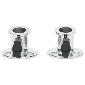 Baza rotundă tub barcă Bimini, 26 mm, 2 buc., oțel inoxidabil - Img 3