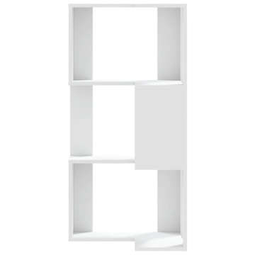 Bibliotecă 3 niveluri alb 50x50x102 cm lemn prelucrat - Img 4