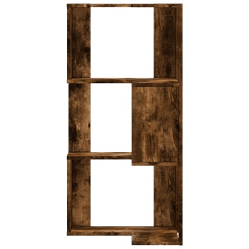 Bibliotecă 3 niveluri stejar fumuriu 50x50x102cm lemn prelucrat - Img 4