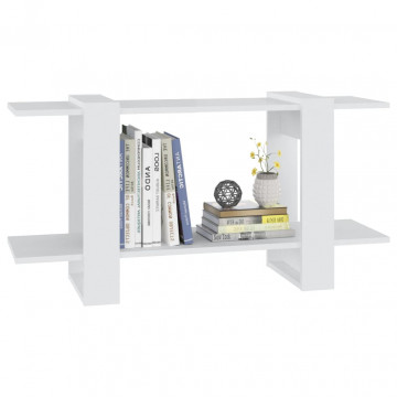 Bibliotecă, alb, 100x30x51 cm, lemn compozit - Img 3