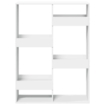 Bibliotecă, alb, 100x33x135 cm, lemn prelucrat - Img 4