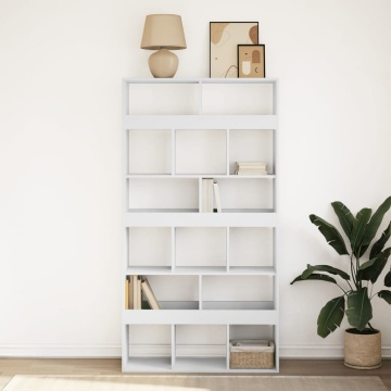 Bibliotecă, alb, 100x33x187,5 cm, lemn prelucrat - Img 3