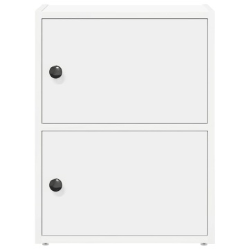 Bibliotecă, alb, 40x24x52 cm, lemn prelucrat - Img 4
