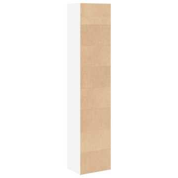 Bibliotecă, alb, 40x30x189 cm, lemn prelucrat - Img 5