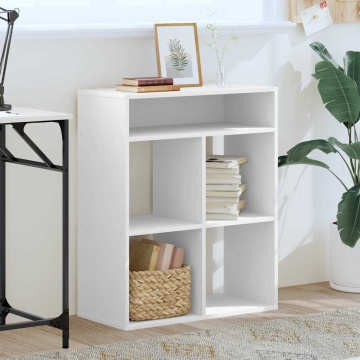 Bibliotecă, alb, 66x31x80 cm, lemn prelucrat - Img 3