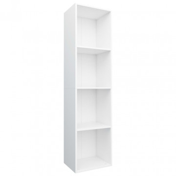 Bibliotecă/Comodă TV, alb, 36 x 30 x 143 cm, PAL - Img 2