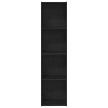 Bibliotecă/Dulap TV, stejar negru, 36x30x143 cm - Img 3