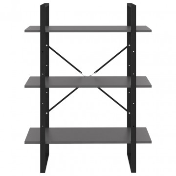 Bibliotecă, gri, 80x30x105 cm, PAL - Img 3