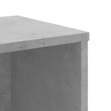 Bibliotecă, gri beton, 50x25x105 cm, lemn compozit - Img 6