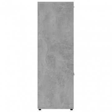 Bibliotecă, gri beton, 90 x 30 x 90 cm, PAL - Img 6