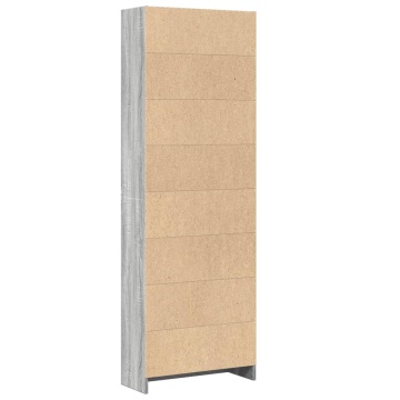 Bibliotecă, gri sonoma, 60x24x176 cm, lemn prelucrat - Img 5