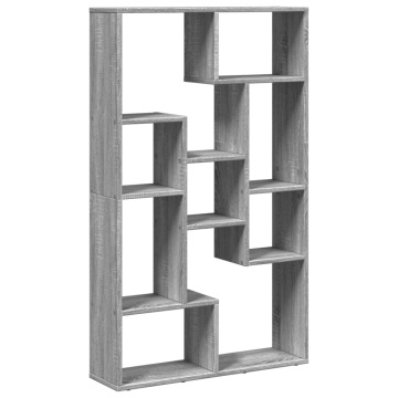 Bibliotecă, gri sonoma, 72x20x120 cm, lemn prelucrat - Img 2