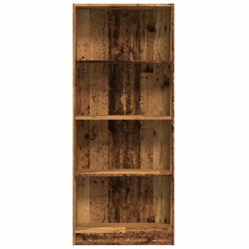 Bibliotecă, lemn vechi, 60x24x143 cm, lemn prelucrat - Img 4